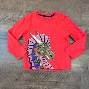 4-5Y Mini Boden Super Stitch Dragon Shirt
